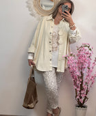 Veste Nina jeans crème