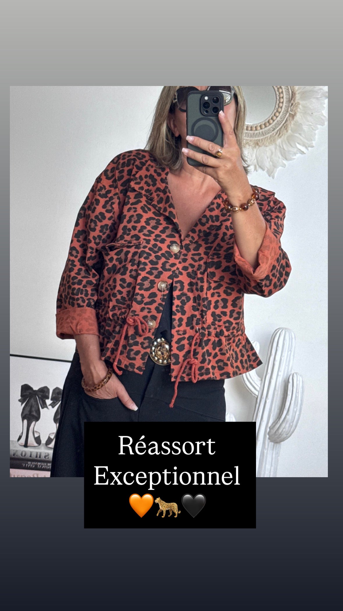 Veste Léo terracotta