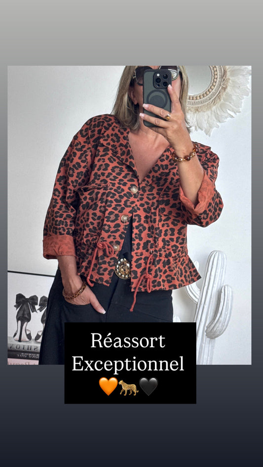 Veste Léo terracotta