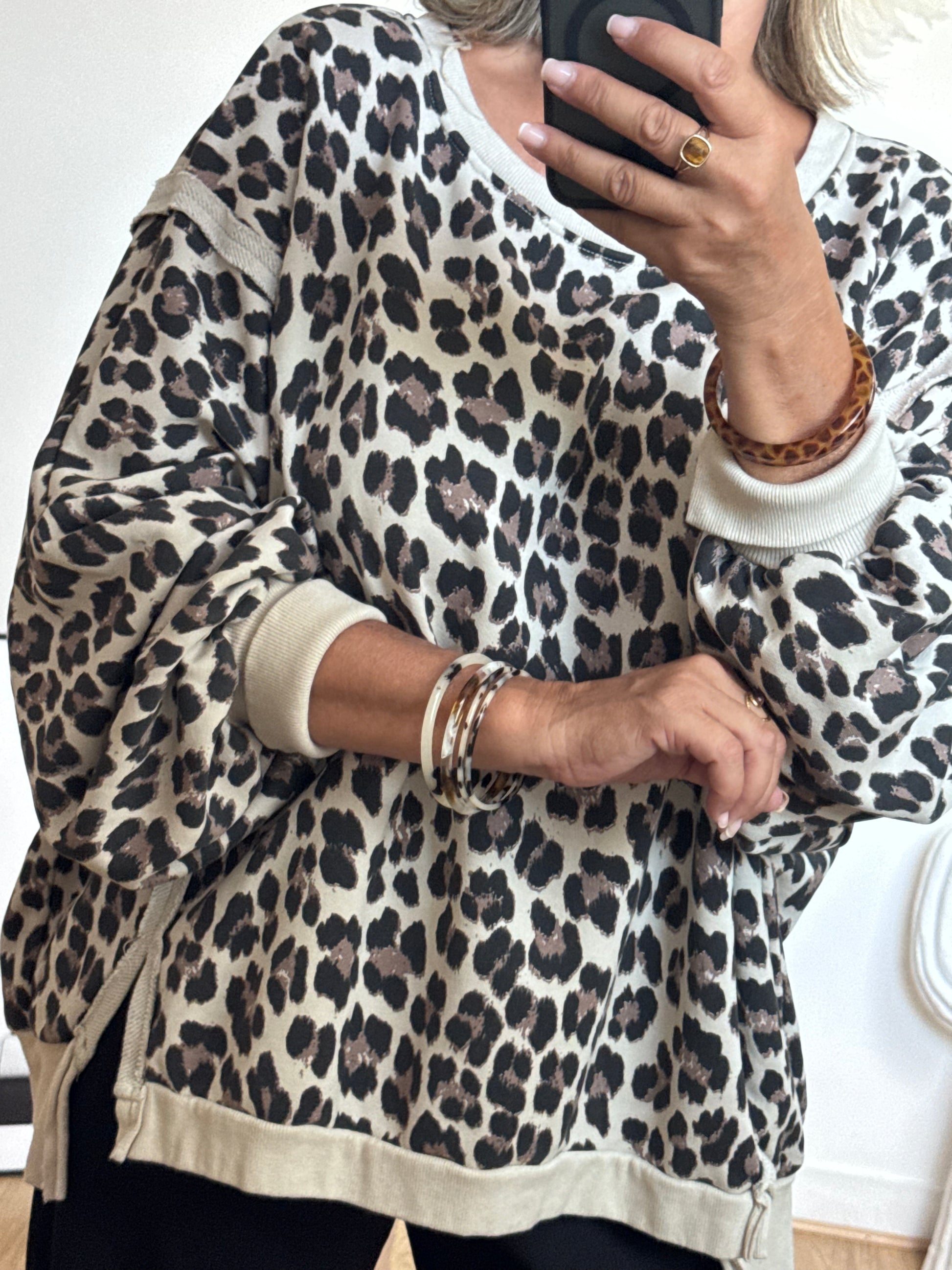 Sweat-shirt oversize LEO TU 38/50
