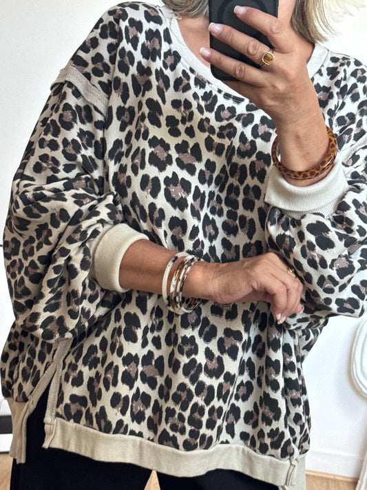 Sweat-shirt oversize LEO TU 38/50