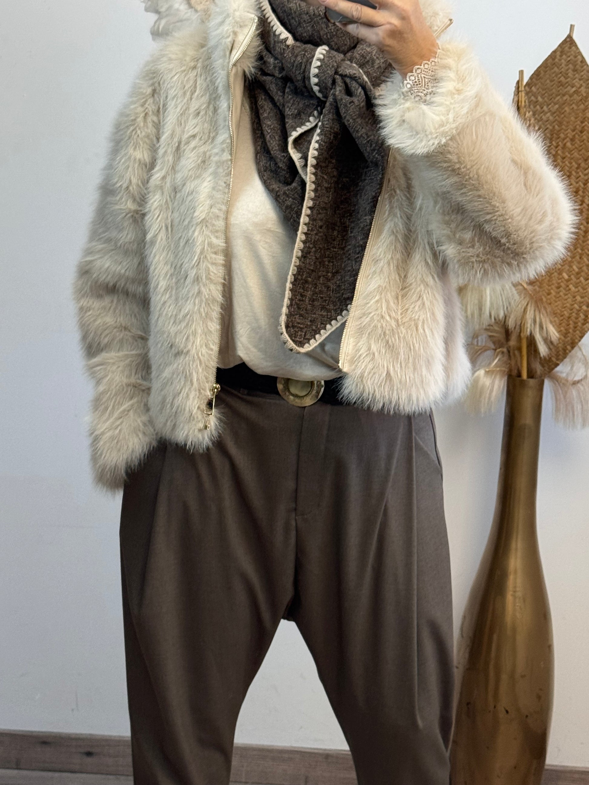 Pantalon saroual marron