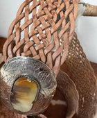 Ceinture bohème cuir véritable