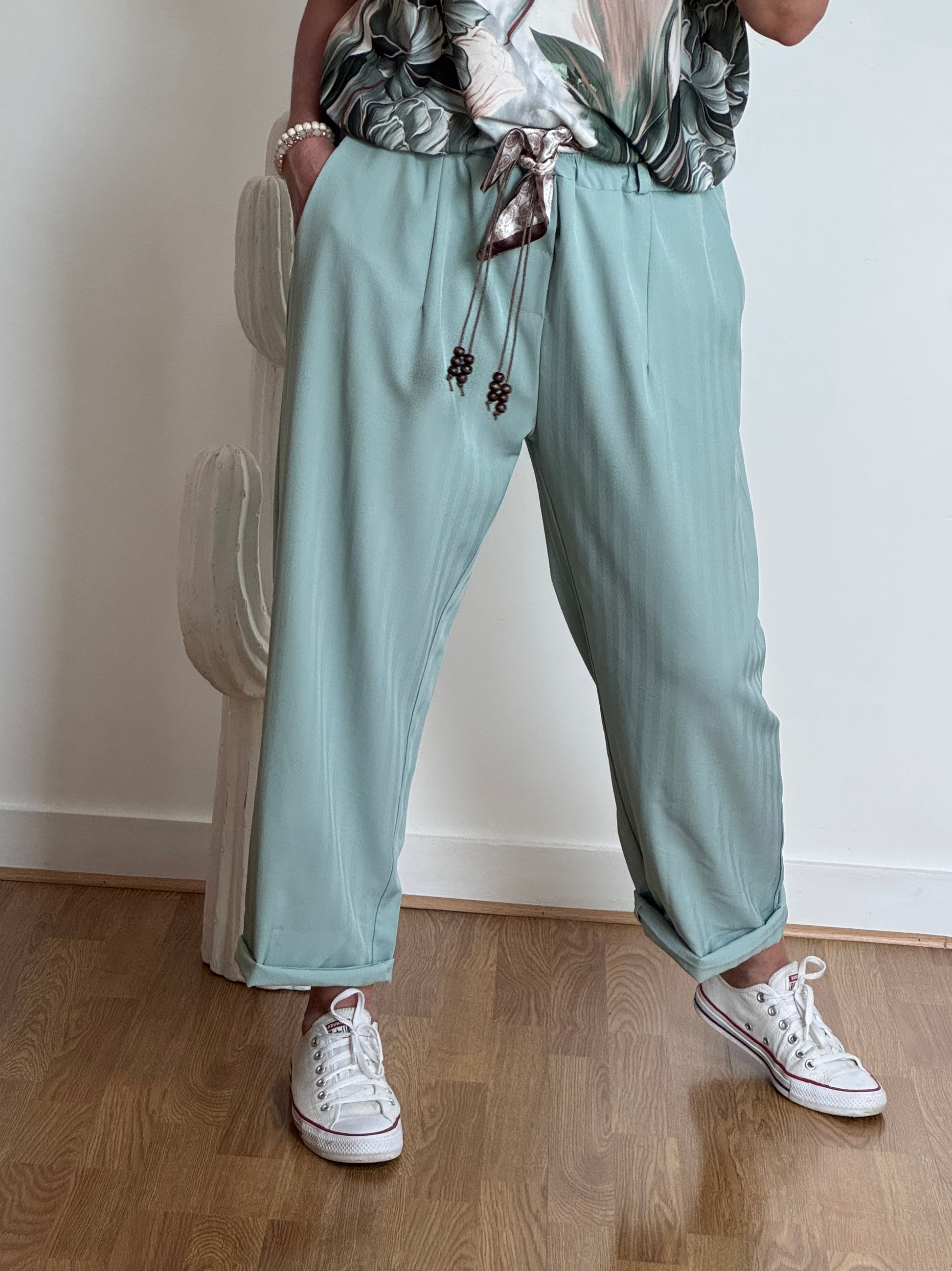 Pantalon Simon vert TU 42/48