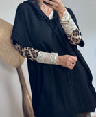 Pull oversize noir