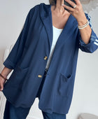 Veste casuel marine jolie forme