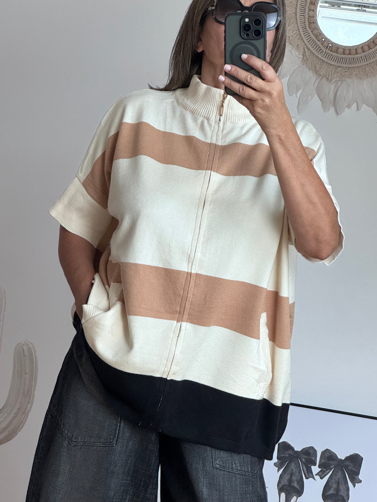 Pull Romy crème jolie forme