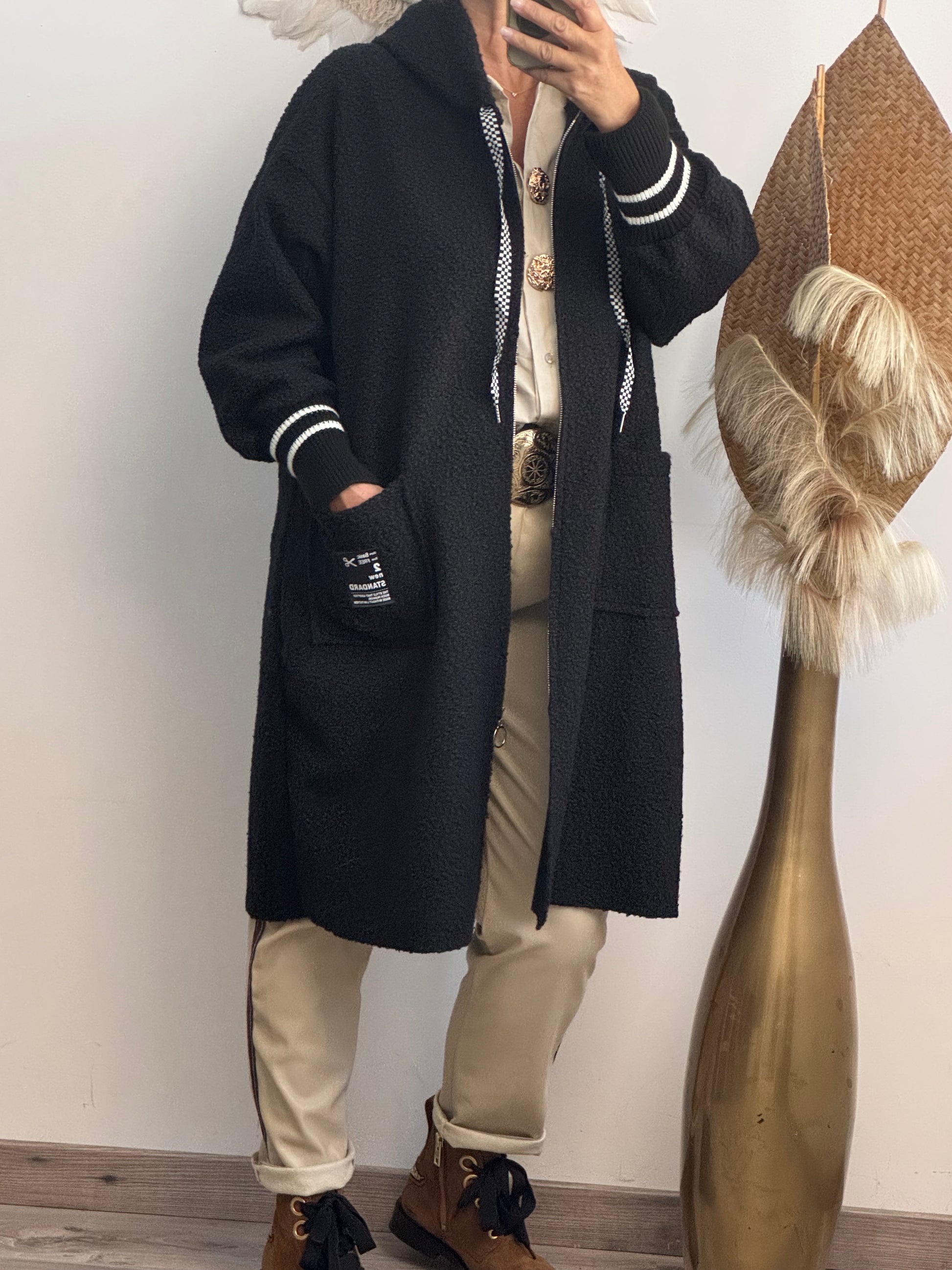 Manteau Octave noir