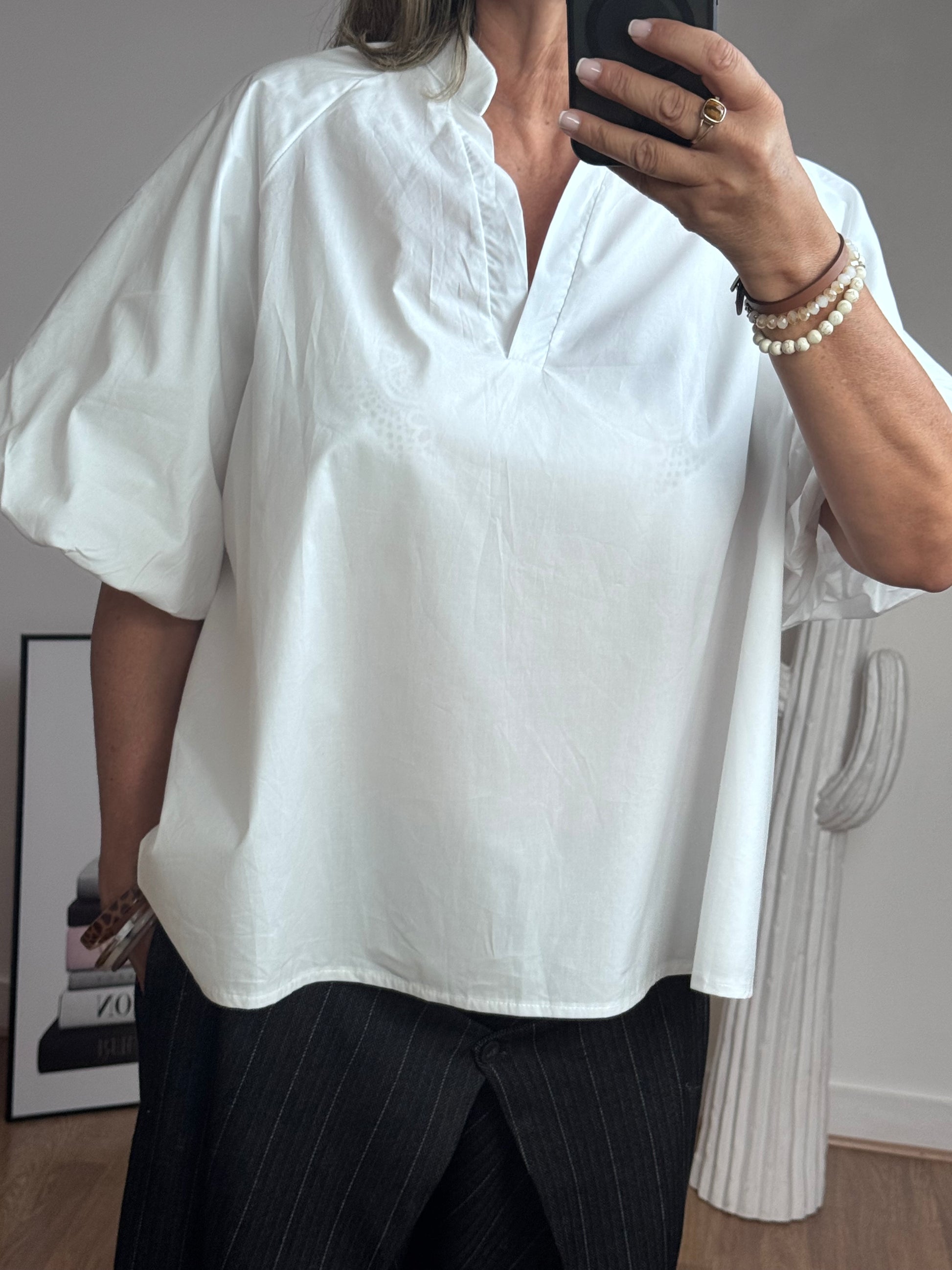 Blouse Yuna blanche TU 42/50