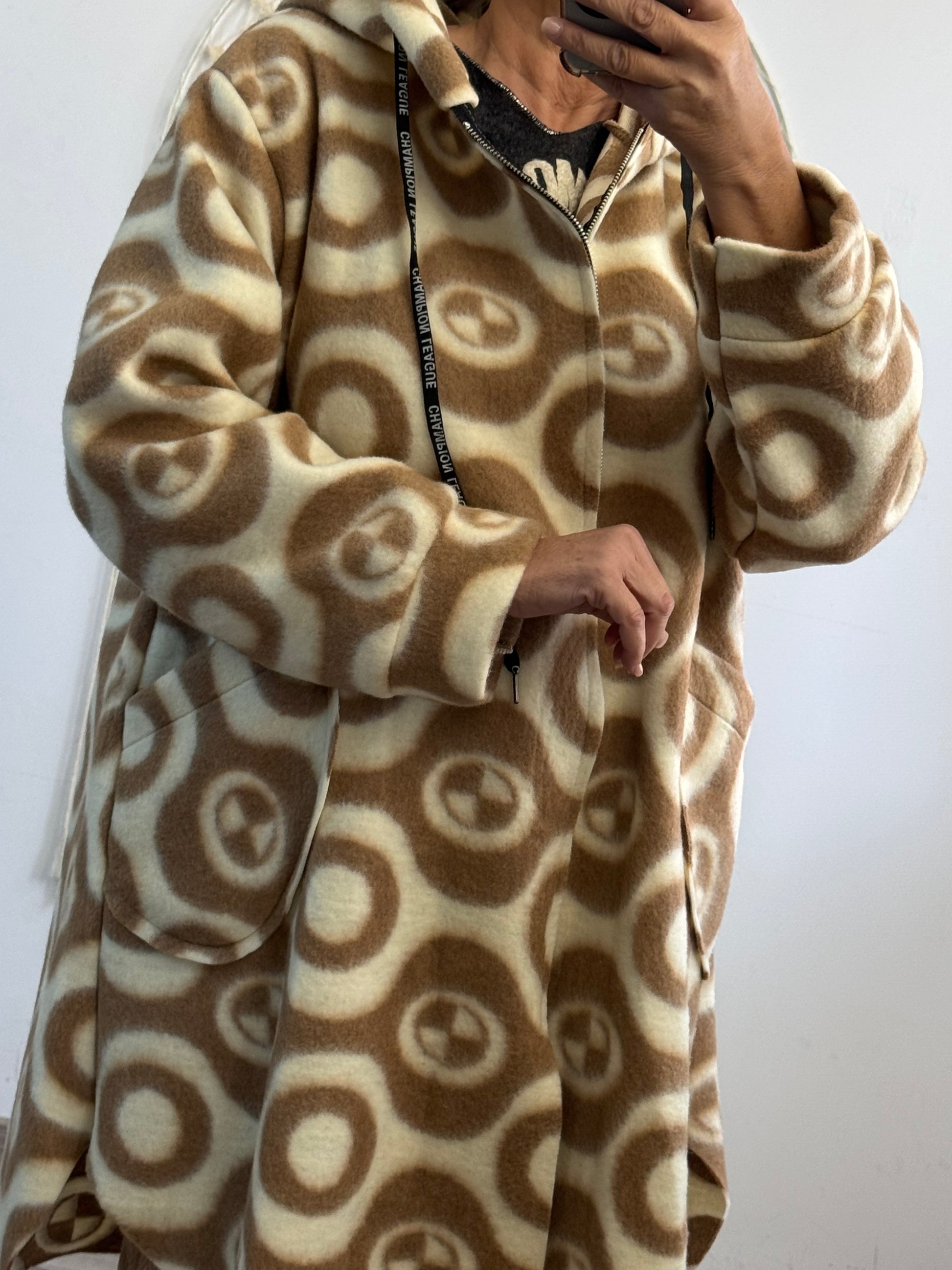 Manteau beige et crème TU 42/50