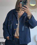 Veste casuel gold marine