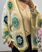 Gilet bohème fleurs TU 42/48