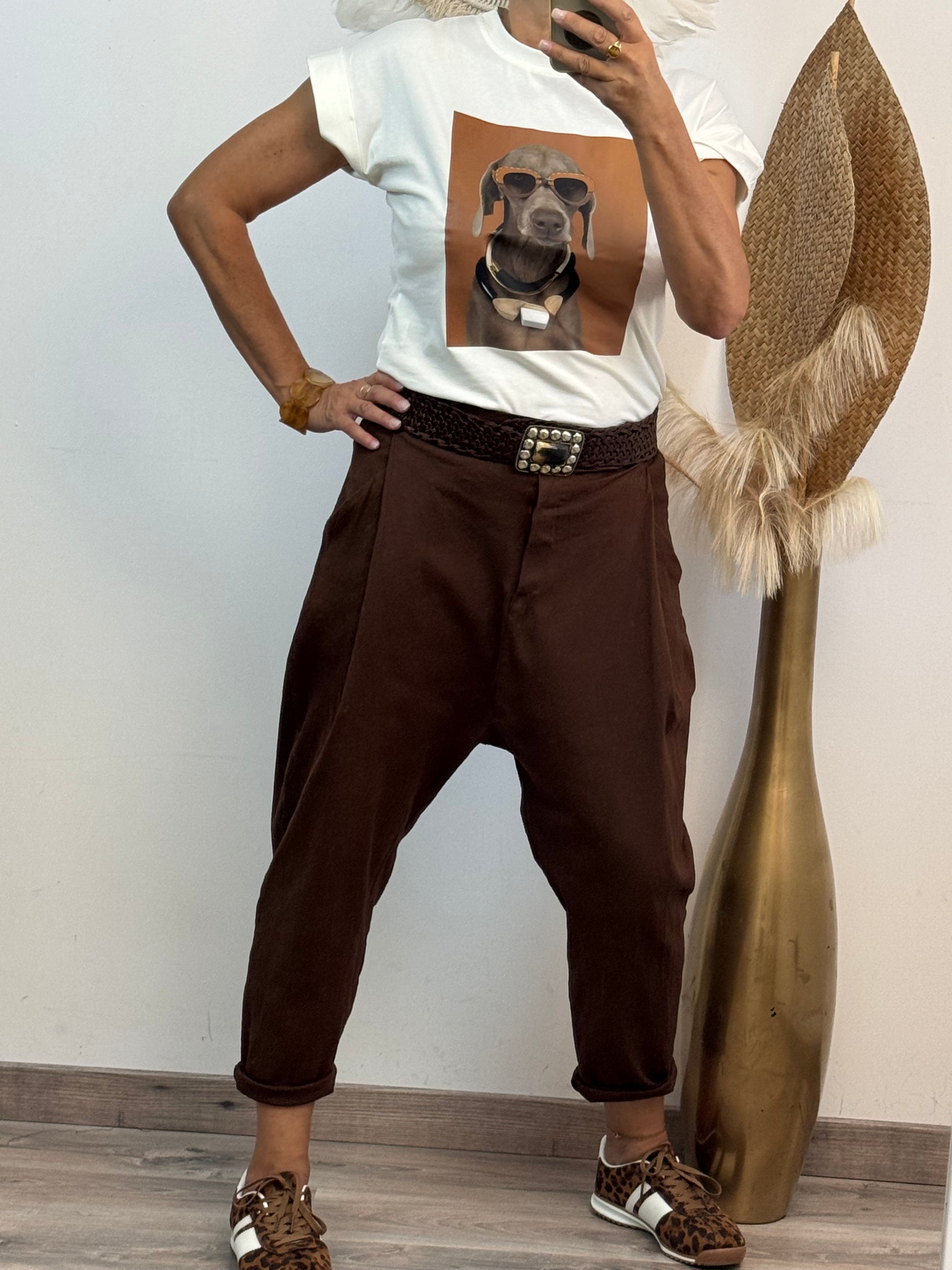 Pantalon Lorenzo marron