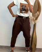 Pantalon Lorenzo marron