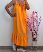 Robe longue Agathe orange