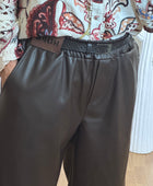 Pantalon SIENNA 🤎 similicuir marron TU 38/46
