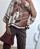 Blouse horse beige