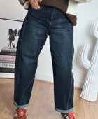 Jean ballon bleu denim