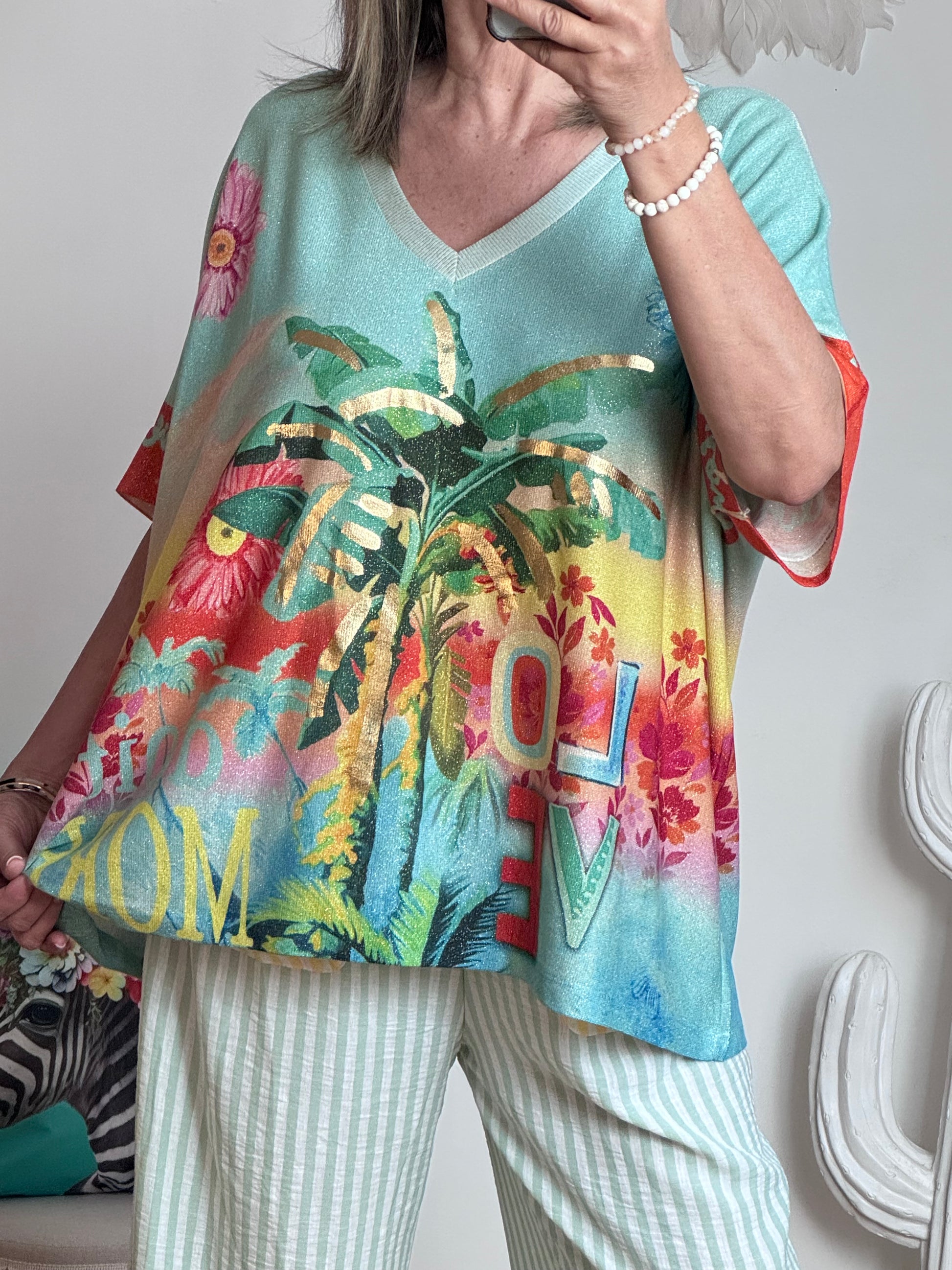 Haut oversize love
