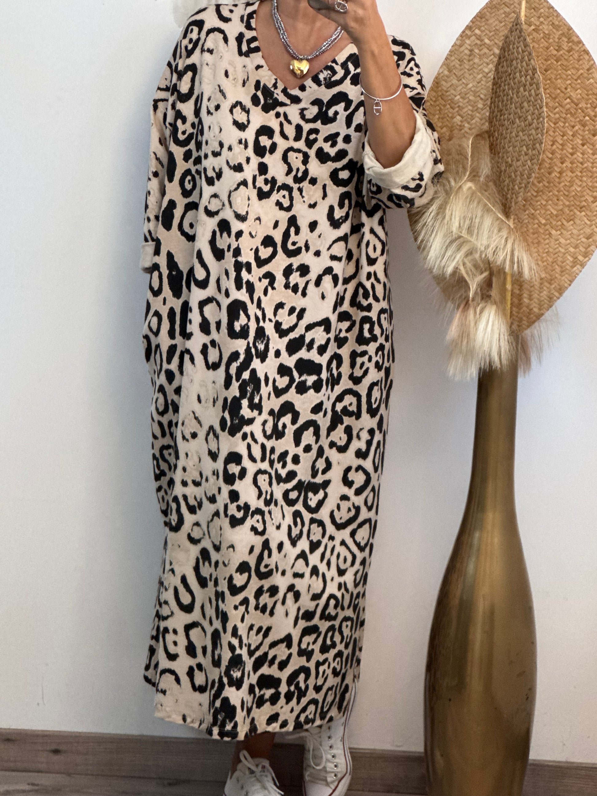 Robe teeshirt Léo crème jolie forme TU 46/54
