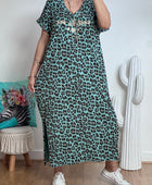 Robe teeshirt Léo vert