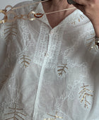Blouse bohème blanche