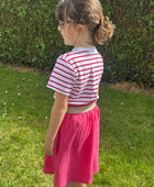 Teeshirt rayures rouge enfant