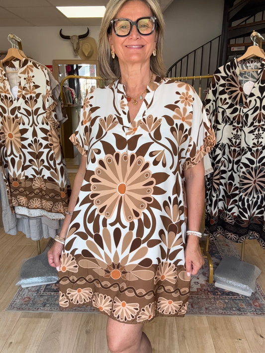 Robe Emma marron