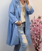 Veste longue Casuel bleue TU 46/52