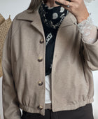 Veste courte beige