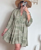 Robe Léa bandana kaki