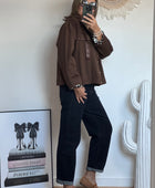Veste casuel gold marron