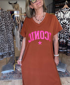 Robe teeshirt terracotta iconic