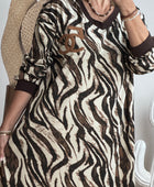 Robe teeshirt zèbre jolie forme 44/52