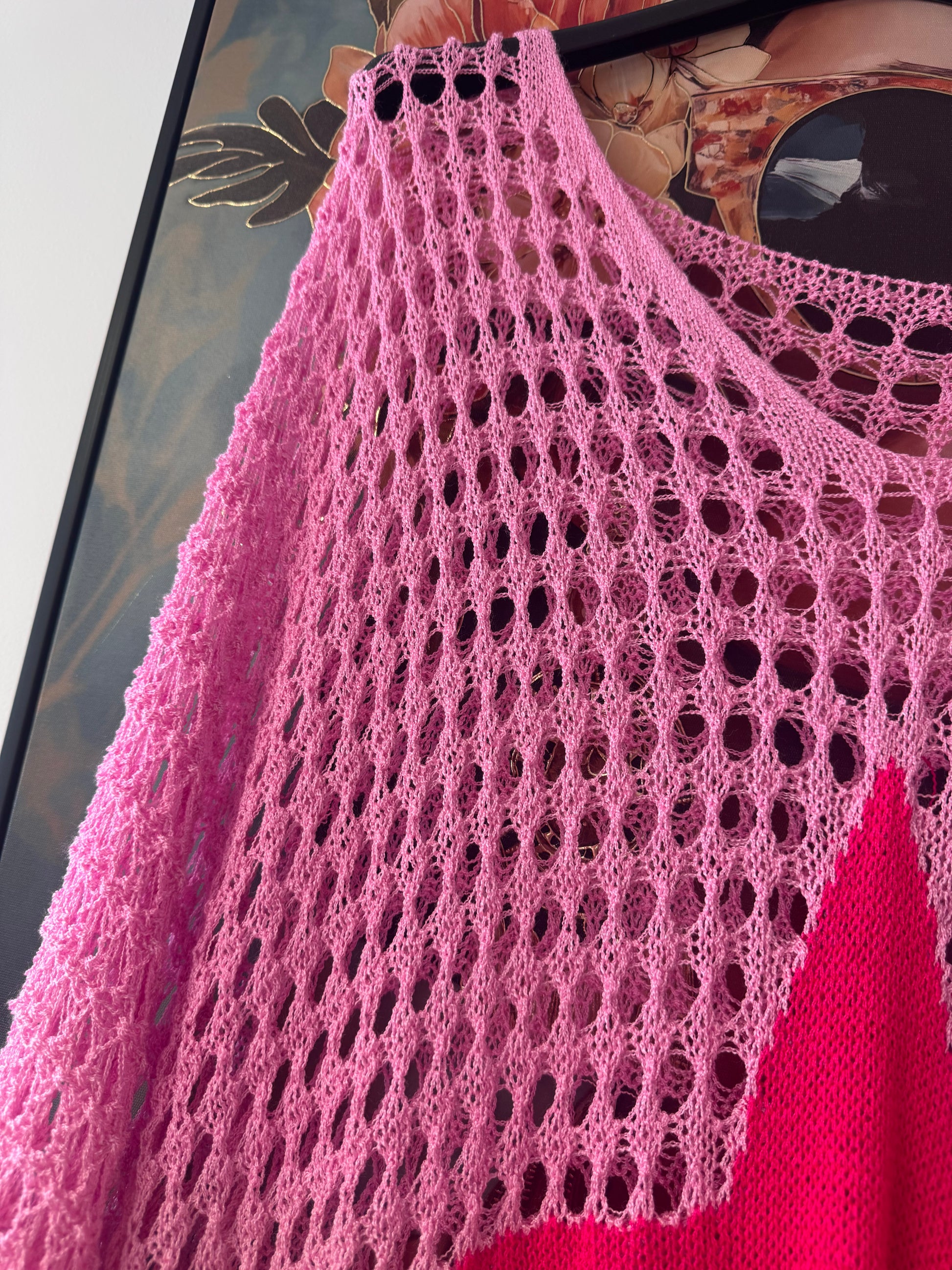Pull crochet rose
