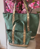 Sac vanes toile verte (petit modèle)