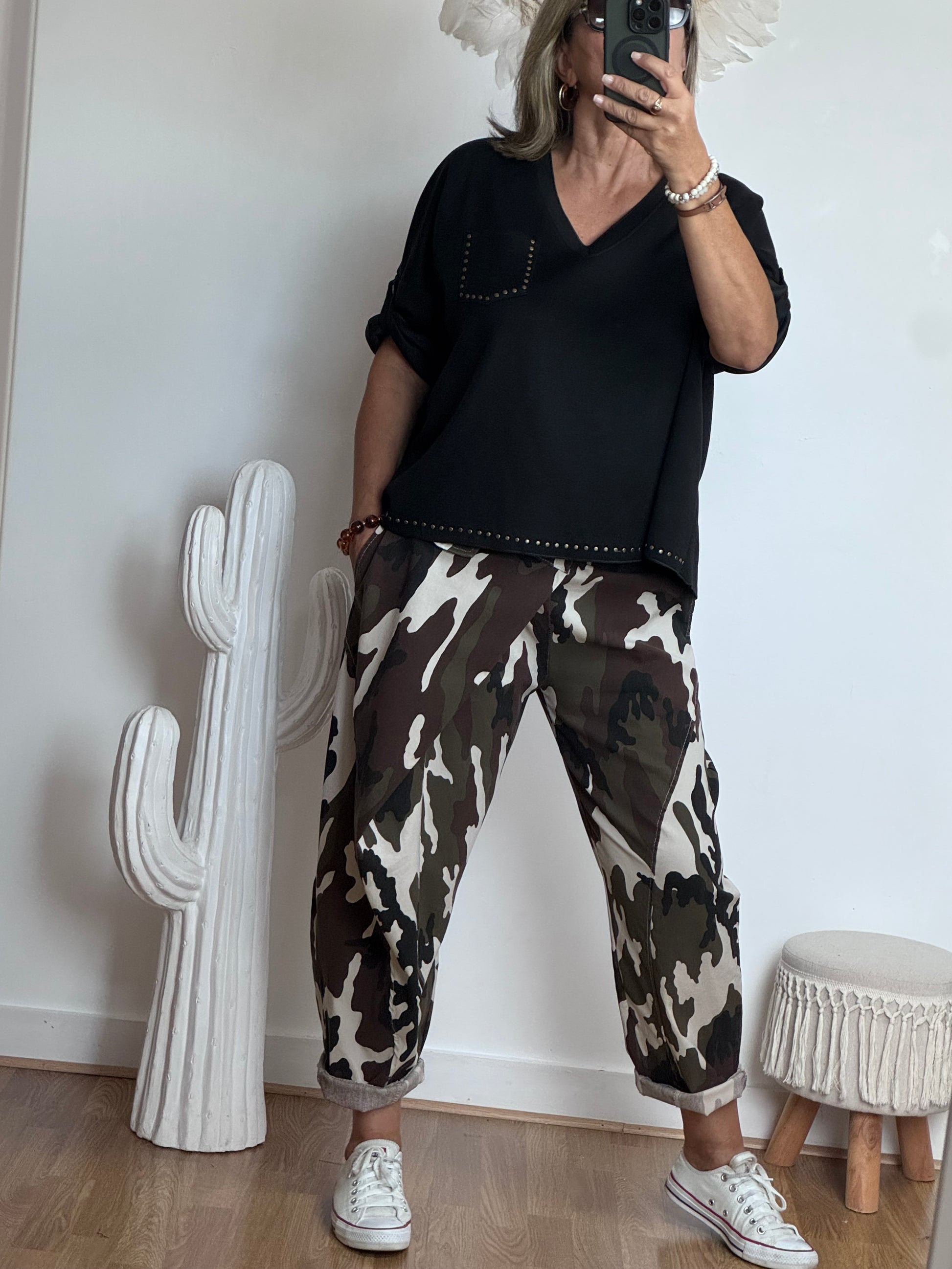 Pull noir rivets