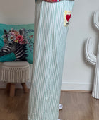 Pantalon rayures verts