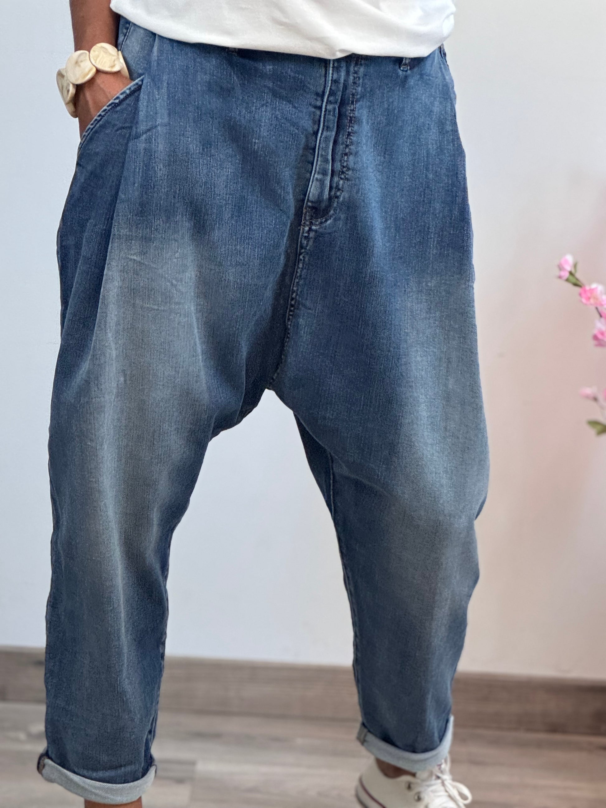 Jeans saroual Dimi bleu 🚨taille grand