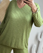 Ensemble cocooning vert pistache