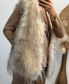 Veste sans manches fausse fourrure