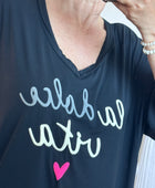 Robe teeshirt noire jolie forme