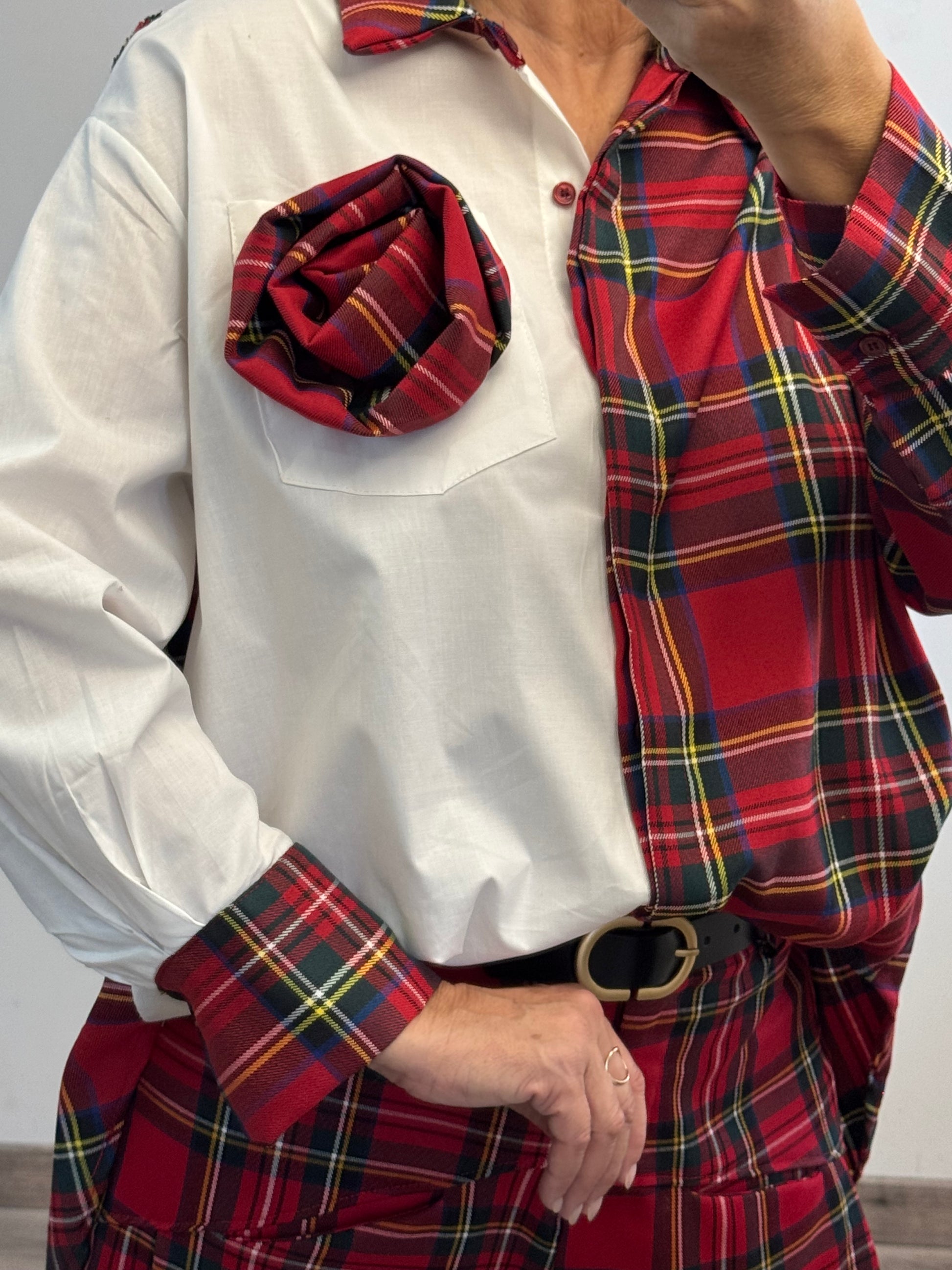 Chemise tartan rouge TU 40/46