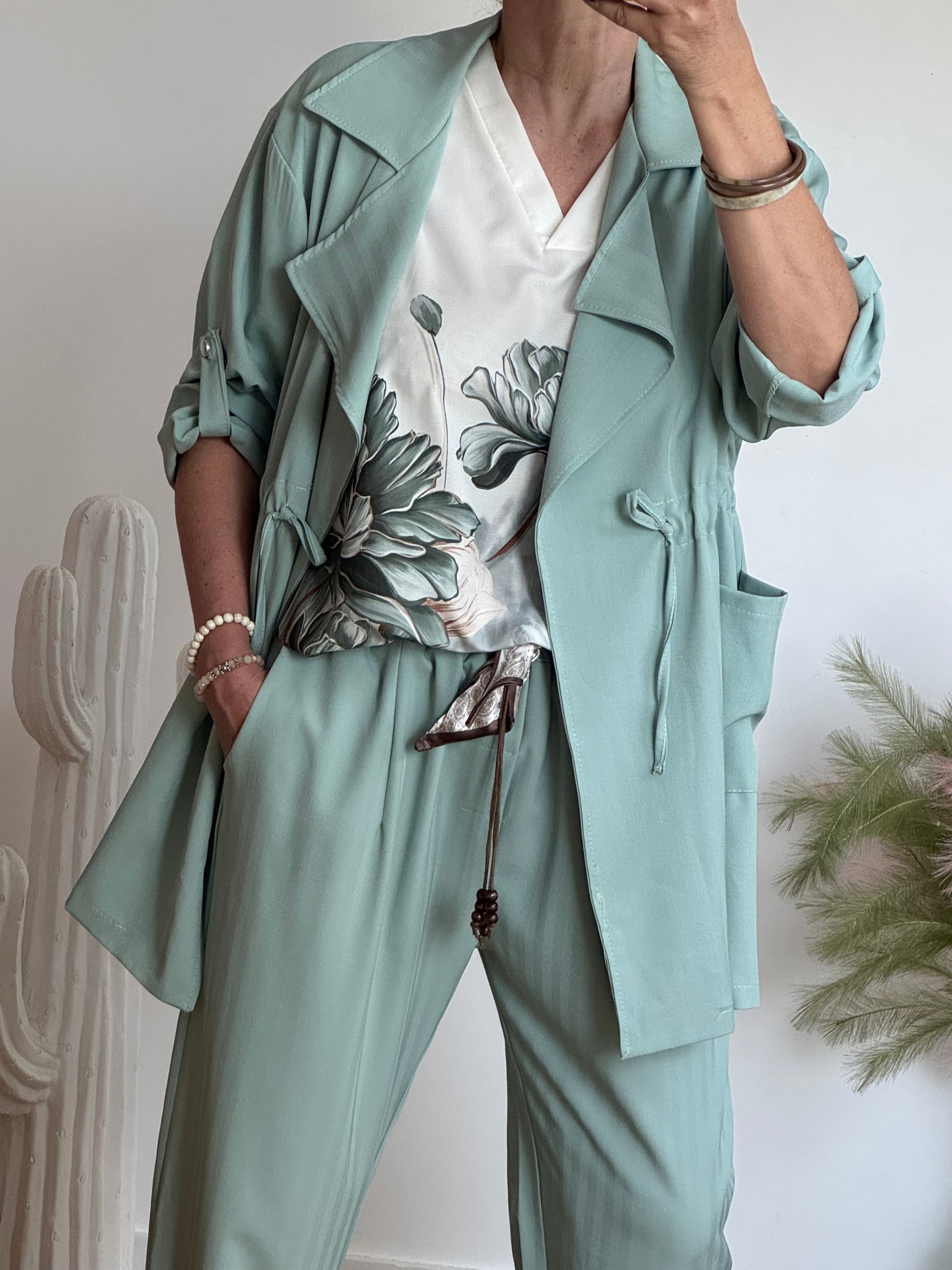 Veste Louisa vert TU 42/48