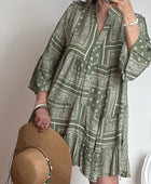 Robe Léa bandana kaki