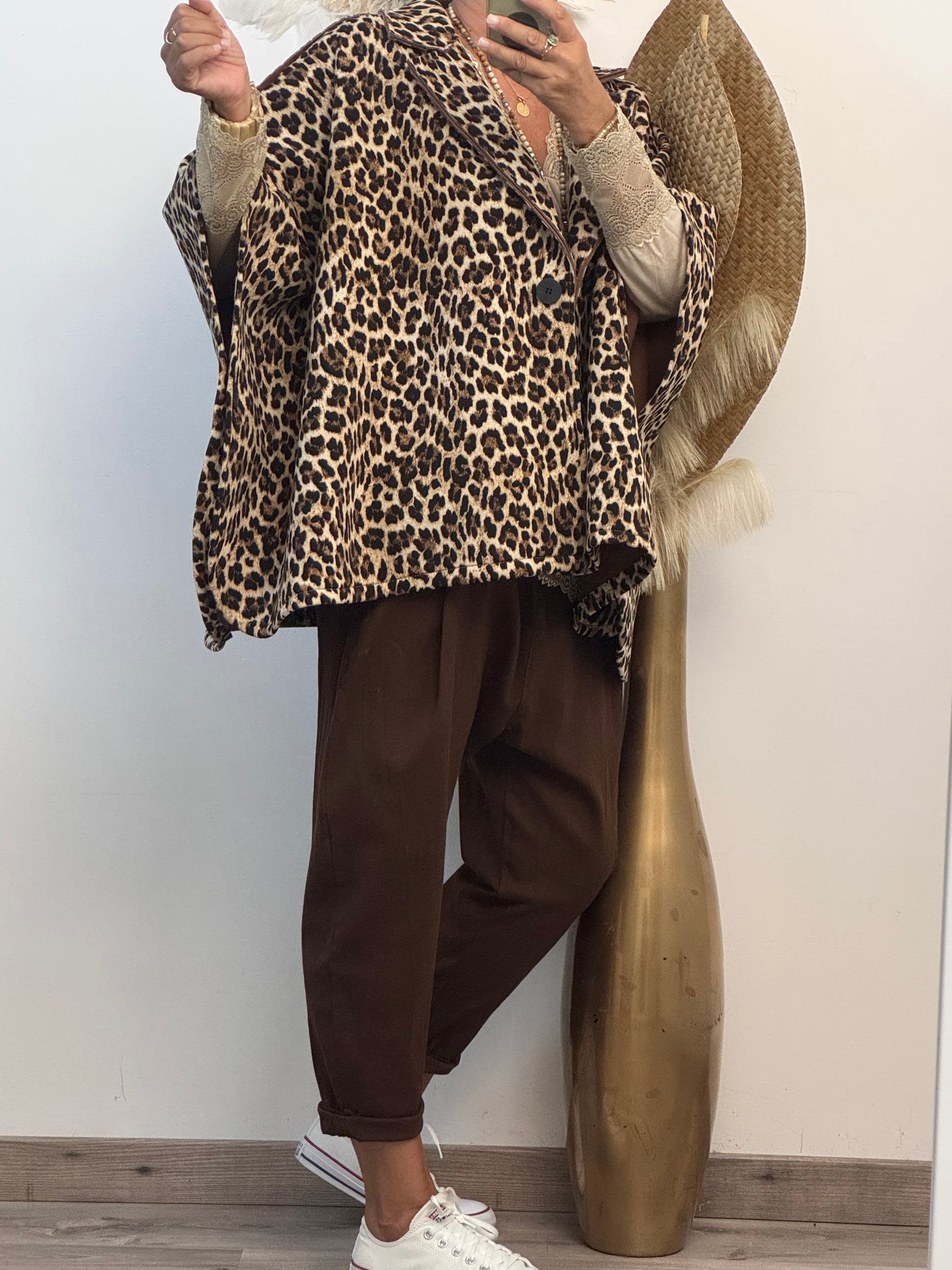 Veste poncho Léo
