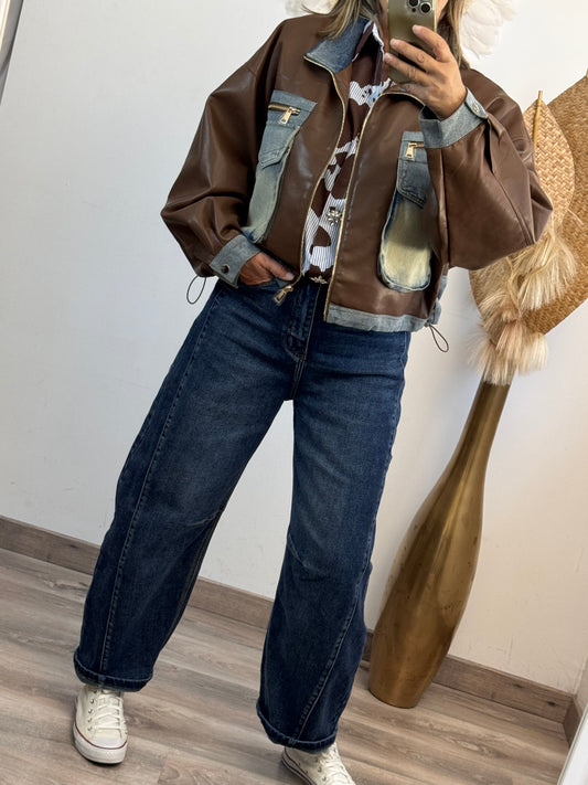 Jeans balloon bleu