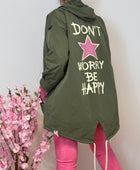 Veste coupe vent Be Happy kaki