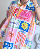Robe chemise multicolore TU 38/48