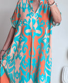 Robe arabesque turquoise /orange TU 40/48